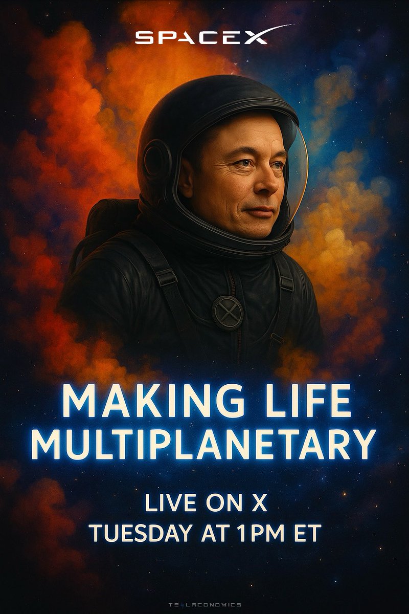 Teslaconomics's tweet image. I wonder what Elon’s going to talk about this Tuesday… any thought?