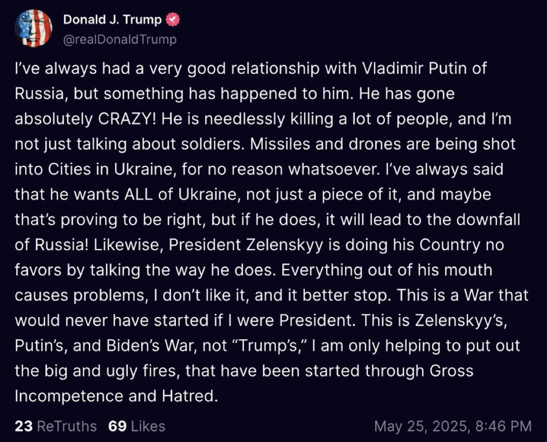 Brian Berletic (@brianjberletic) on Twitter photo ๐บ๐ธ๐บ๐ฆ๐ท๐บ Trump Administration Using Neocon Lies to Sabotage Own Fake Peace Talks...
โช๏ธKeith Kellog was just using the familiar neocon tactic of accusing Russia who is reacting to US aggression/proxy-war, of crimes against humanity and here is Trump repeating it;
โช๏ธTrump isn't ๐บ๐ธ๐บ๐ฆ๐ท๐บ Trump Administration Using Neocon Lies to Sabotage Own Fake Peace Talks...
โช๏ธKeith Kellog was just using the familiar neocon tactic of accusing Russia who is reacting to US aggression/proxy-war, of crimes against humanity and here is Trump repeating it;
โช๏ธTrump isn't