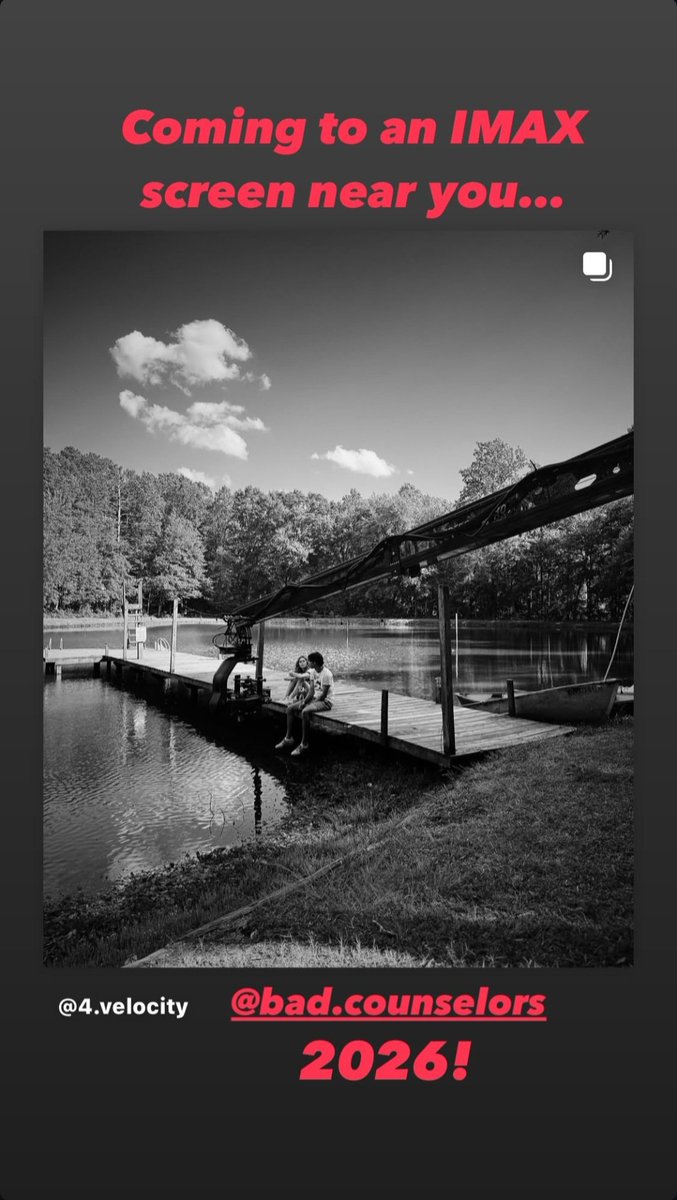 KyleLivings92's tweet photo. Apparently, not only is the Bad Counselors movie going to theaters, but it is going on IMAX screens in 2026 :). #MattCornett #RamonReed #Camp #Fraternity #College https://t.co/qdmCNnmDcd