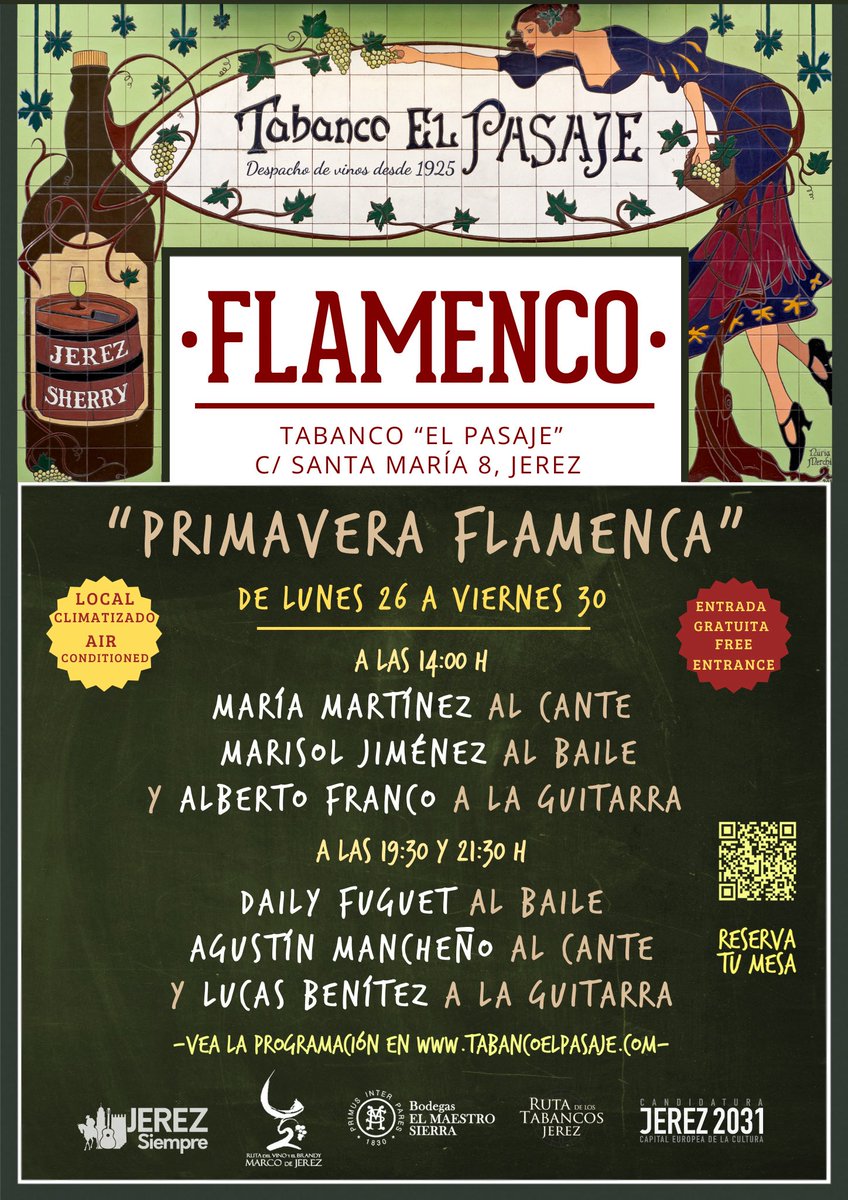Tabanco El Pasaje -Vinos y Flamenco en Jerez- tweet media