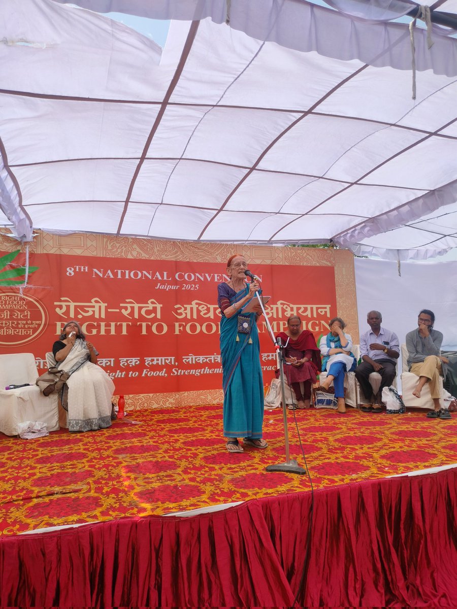 Gabriel Dietrich, educationalist and activist who survived the second world war in Germany condems the ongoing genocide in G@za. She said that even in those times there were nations who remained silent &amp;today as well we are experiencing that silence 

#RTFconvention