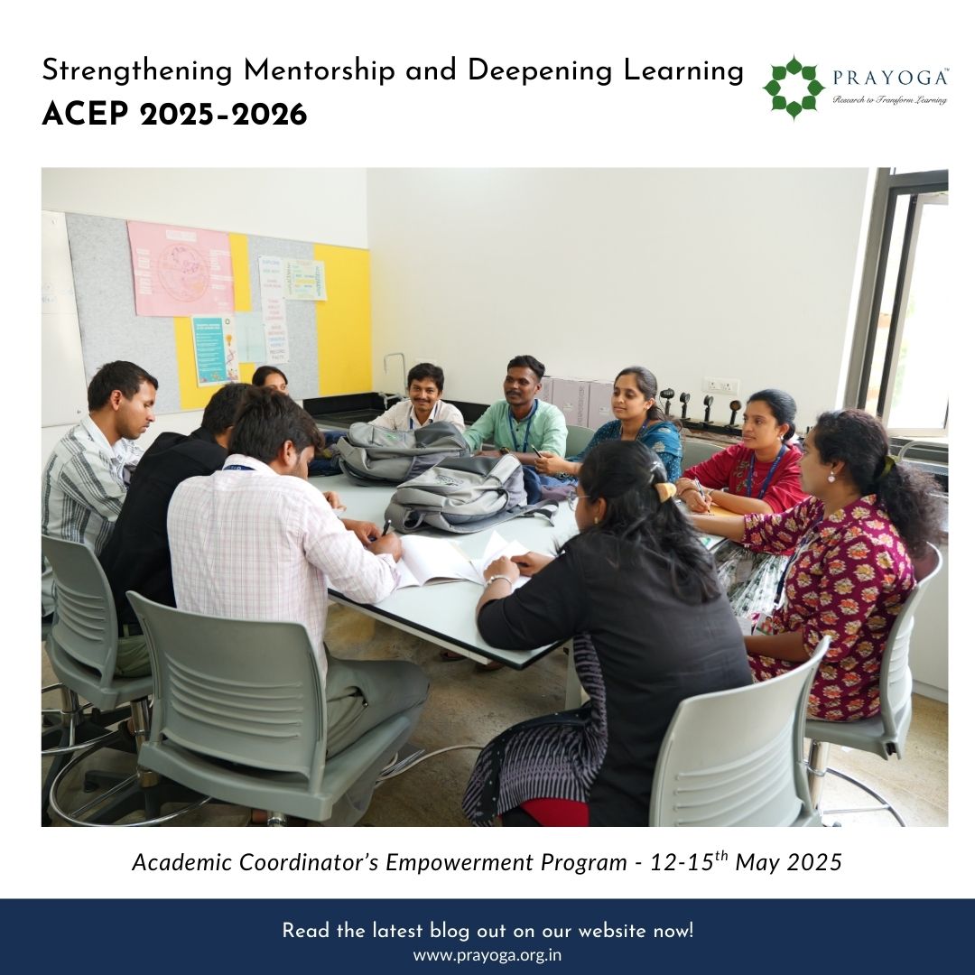 Strengthening mentorship and deepening learning — ACEP 2025–2026. Read the blog here: prayoga.org.in/post/acep-2025… 

#Prayoga #ACEP2025 #ScienceEducation #LeadershipDevelopment#EmpoweredClassrooms #Karnataka #MentorshipMatters