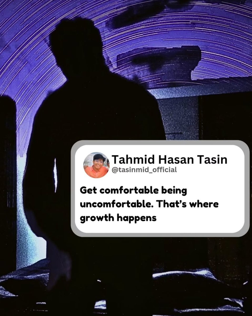 Everyone wants growth until life throws you into the deep end with no floaties.
Spoiler: That’s the workout. That’s the upgrade.

"Get comfortable being uncomfortable. That’s where growth happens."
– Words to sweat, cry, and glow up by.
#GrowthMindset #KeepItMoving