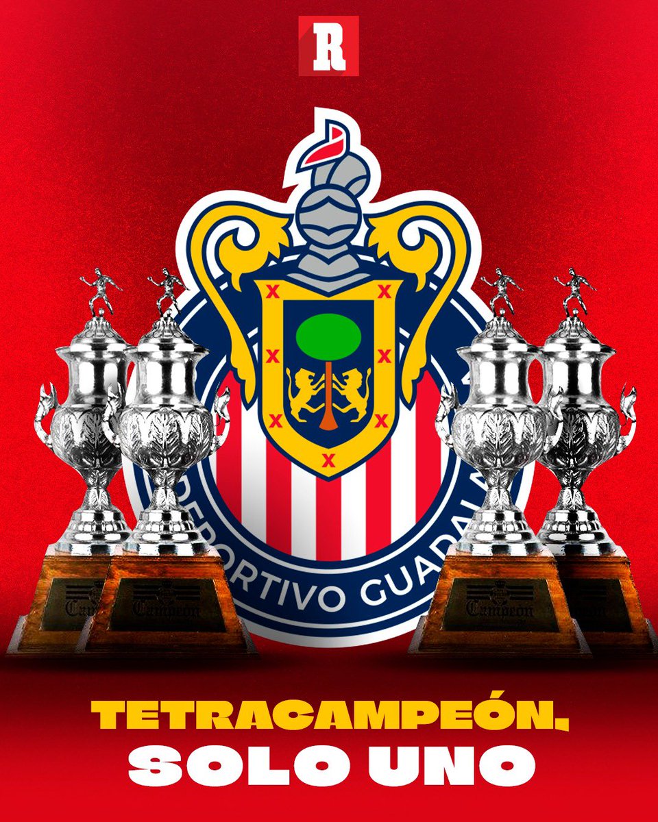 record_mexico's tweet photo. Las Chivas siguen siendo el único equipo TETRACAMPEÓN en toda la historia del futbol mexicano. 

Orgullo 100% mexicano. 🇲🇽 https://t.co/CLB5TsYn3W