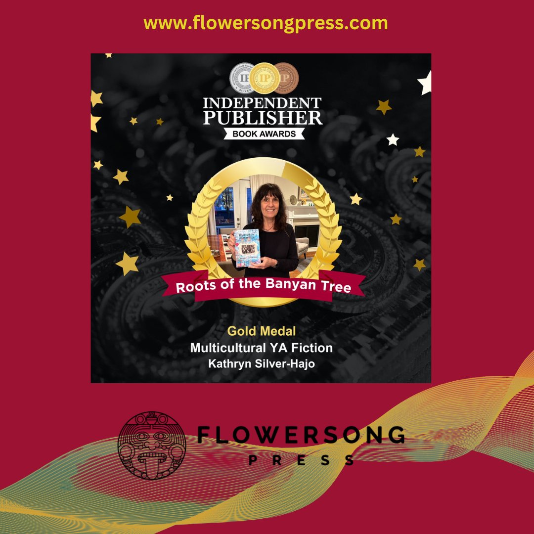 FlowerSong Press (@flowersongpress) on Twitter photo Congratulations to <a href="/KSilverHajo/">Kathryn Silver-Hajo</a> her novel, "Roots of the Banyan Tree" won the gold medal in the Multicultural YA Fiction category of the
<a href="/IPPYAwards/">Independent Publisher Book Awards</a> Congratulations to <a href="/KSilverHajo/">Kathryn Silver-Hajo</a> her novel, "Roots of the Banyan Tree" won the gold medal in the Multicultural YA Fiction category of the
<a href="/IPPYAwards/">Independent Publisher Book Awards</a>