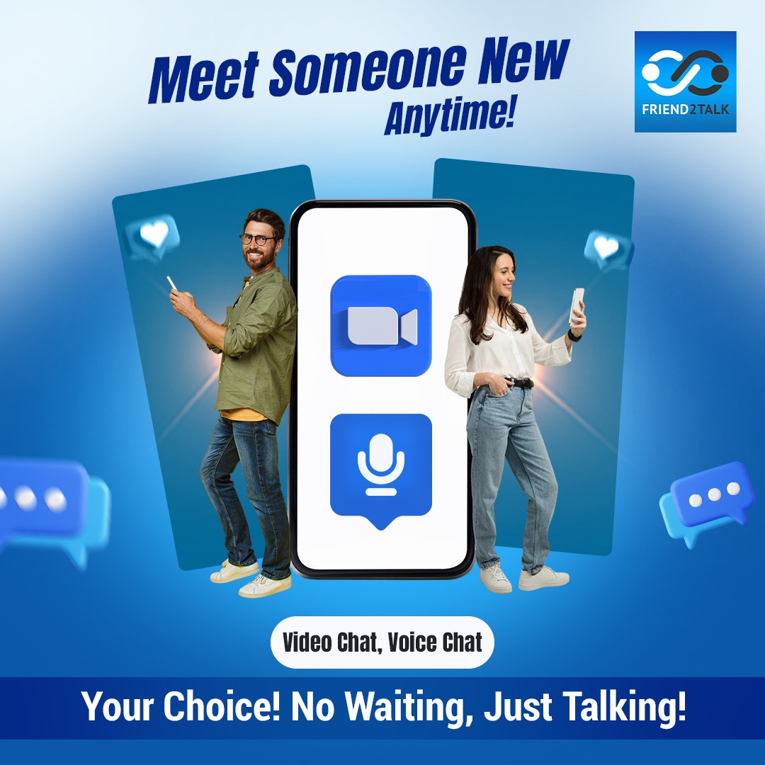🌍 Meet Someone New Anytime
 🎥 Video Chat or 🎙️ Voice Chat – Your Choice!
 ⏱️No Waiting, Just Real Conversations
 🆓Free to Use, Easy to Start
 💬Talk, Flirt, Make Friends Instantly
 📲Download Friend2Talk ! bit.ly/4kQwUkq
#Videocall #Instantchat #Chat #conversations