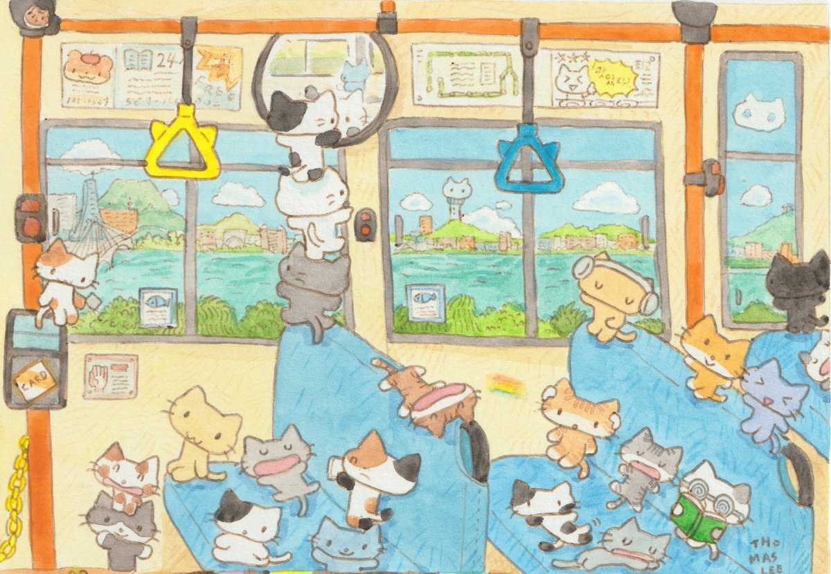 (๑• ̫•๑)♡여름에게로🚌~