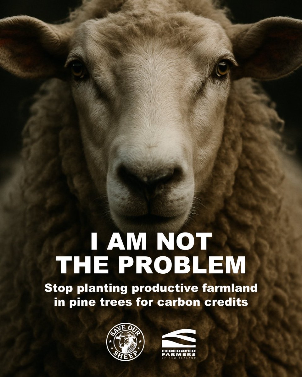 Kiwi farmers are among the most efficient and sustainable in the world. Save our sheep 🐑