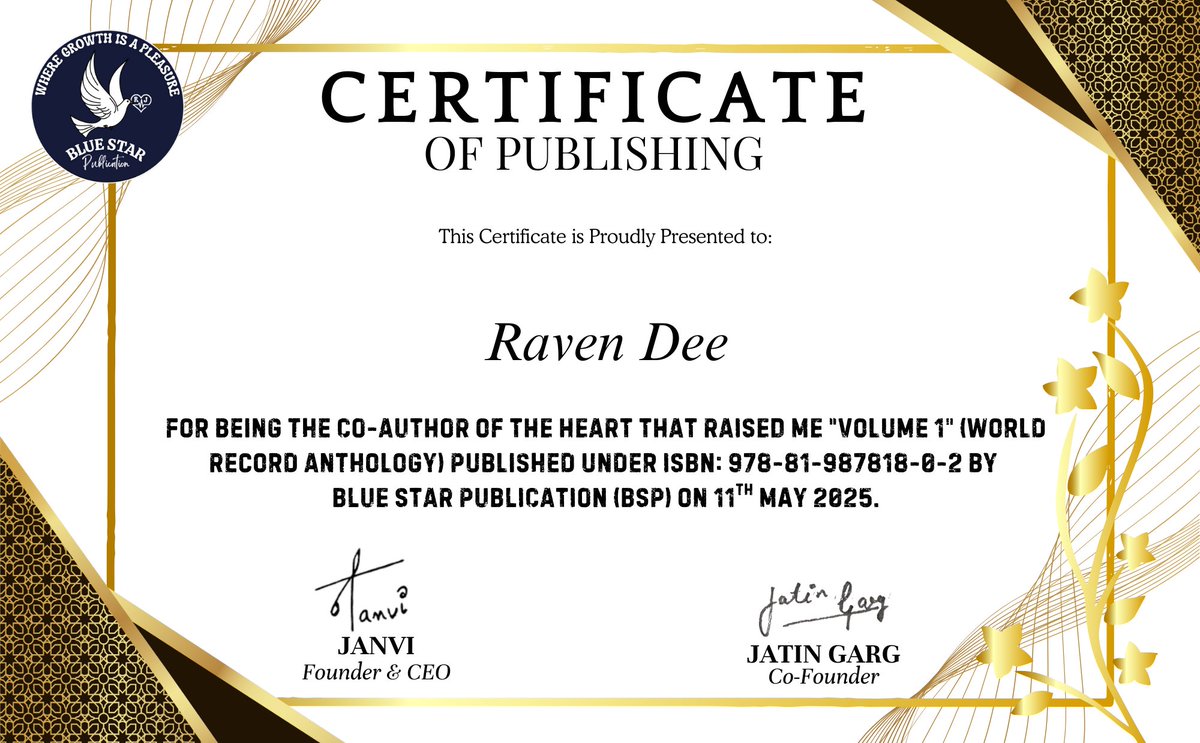 lotussutrabooks's tweet photo. Honored to be featured in Blue Star Publishing’s Mother’s Day Anthology! Grateful for the chance to celebrate the power of a mother’s love through my words.
#PublishedAuthor #MothersDayAnthology #Gratitude #WritingCommunity #AuthorLife #BlueStarPublishing #deepaliwrites https://t.co/coogR1fKHc