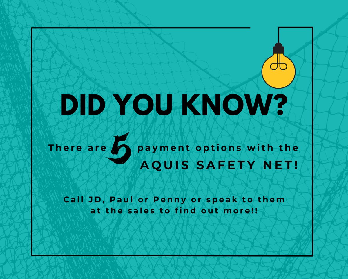 Aquis Stallions (@aquisfarm) on Twitter photo If You Know, You Know!! 
The 2025 Aquis Safety Net 🥅
Speak to the team to find out more ℹ If You Know, You Know!! 
The 2025 Aquis Safety Net 🥅
Speak to the team to find out more ℹ