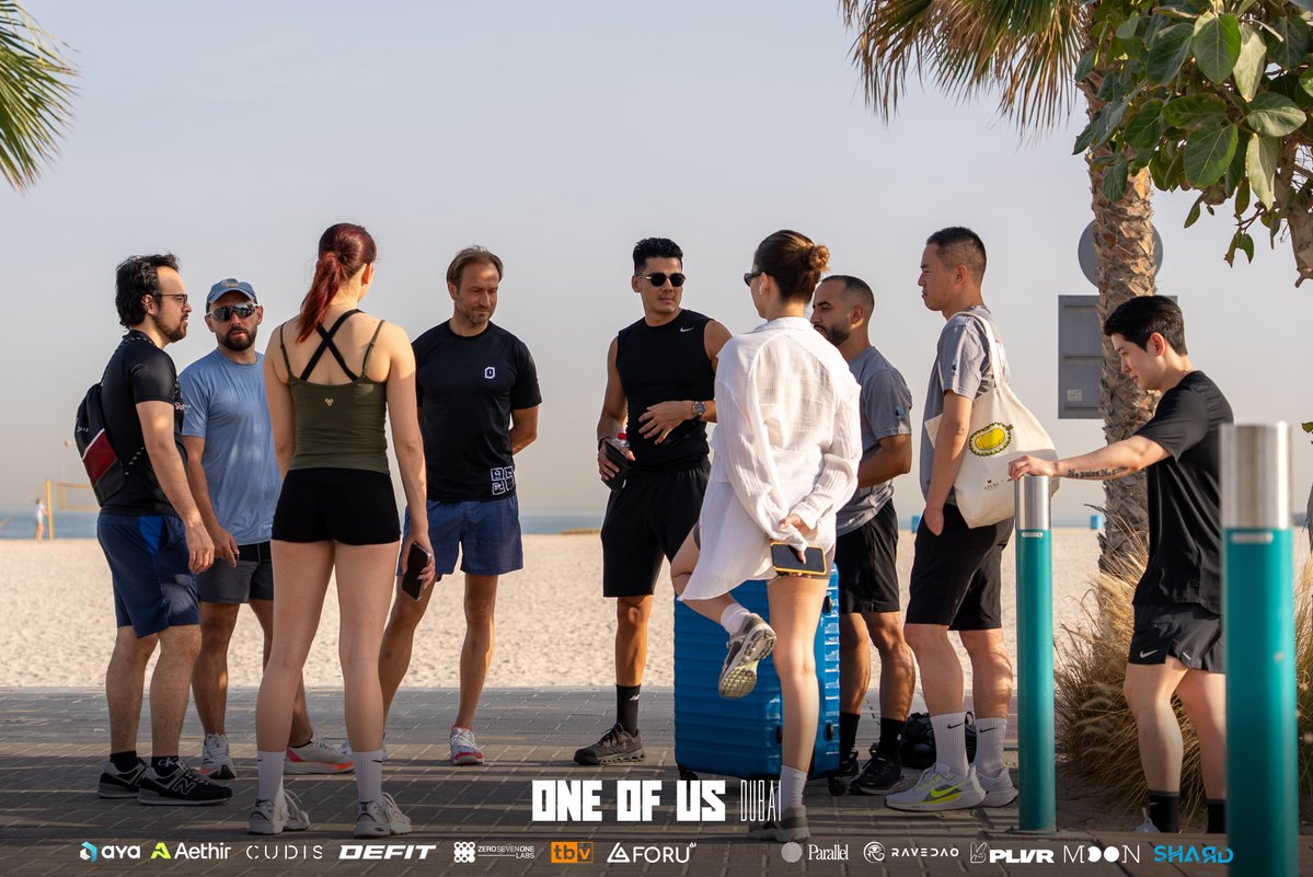 ONE OF US (@oneofusgang) on Twitter photo WE weren’t just running — WE were building community.
<a href="/oneofusgang/">ONE OF US</a> Run & Coffee during Token2049 was more than movement — it was momentum
Grateful for every step with <a href="/theayawallet/">Aya</a> <a href="/DEFITofficial/">DEFIT</a> <a href="/CudisWellness/">CUDIS</a> <a href="/ParallelMoney/">Parallel Protocol</a> <a href="/mensanafitness_/">Mensana Fitness</a> <a href="/RaveDAO/">RaveDAO</a> <a href="/071_labs/">071labs</a> <a href="/Moonringai/">MoonRing.ai</a> WE weren’t just running — WE were building community.
<a href="/oneofusgang/">ONE OF US</a> Run & Coffee during Token2049 was more than movement — it was momentum
Grateful for every step with <a href="/theayawallet/">Aya</a> <a href="/DEFITofficial/">DEFIT</a> <a href="/CudisWellness/">CUDIS</a> <a href="/ParallelMoney/">Parallel Protocol</a> <a href="/mensanafitness_/">Mensana Fitness</a> <a href="/RaveDAO/">RaveDAO</a> <a href="/071_labs/">071labs</a> <a href="/Moonringai/">MoonRing.ai</a>