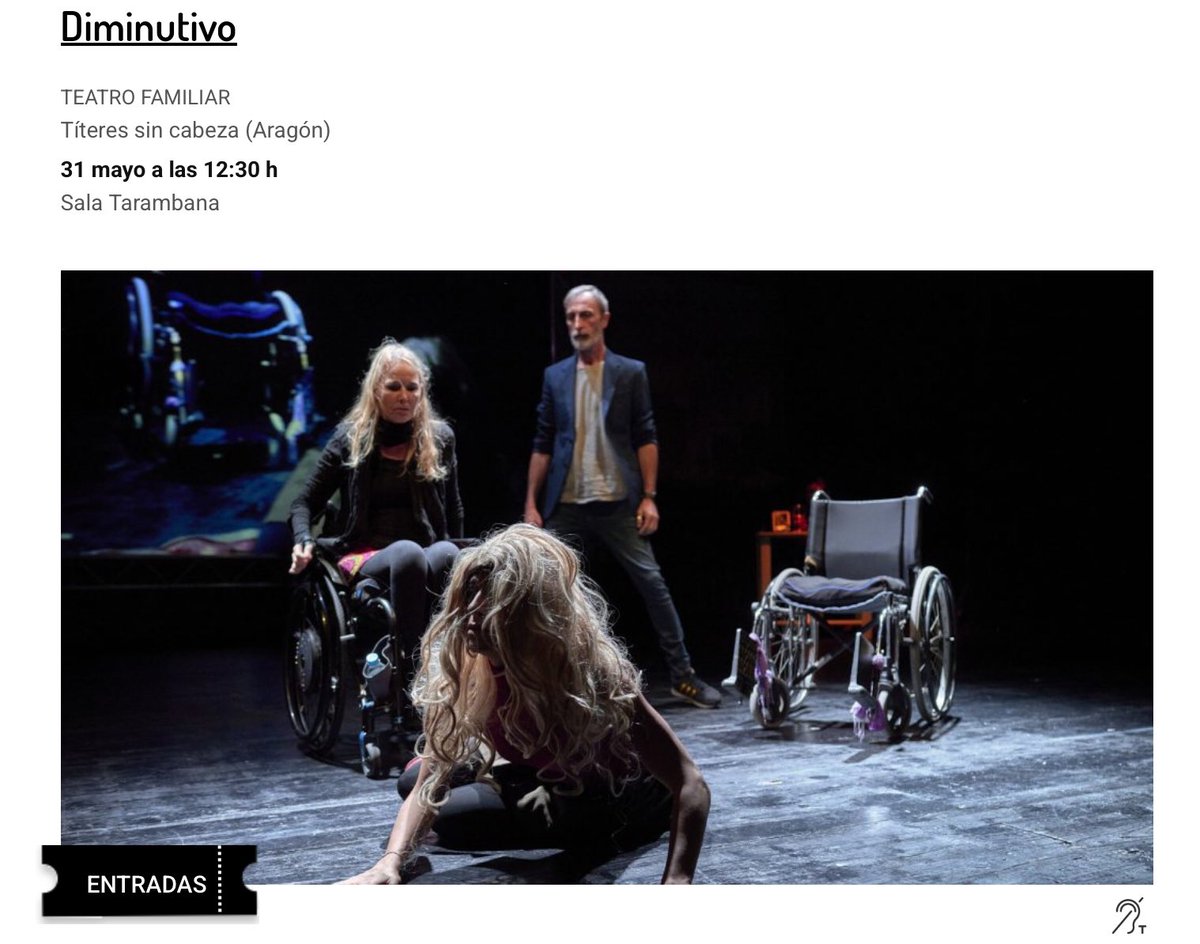 El #FestivalVisibles hace realidad la #inclusión escénica con una atractiva programación.
Hasta el 1 de junio tendrá lugar la décima edición del Festival Visibles [arte inclusivo], un evento que nació gracias al esfuerzo de los impulsores de esta iniciativa, la <a href="/salatarambana/">Sala Tarambana</a> de