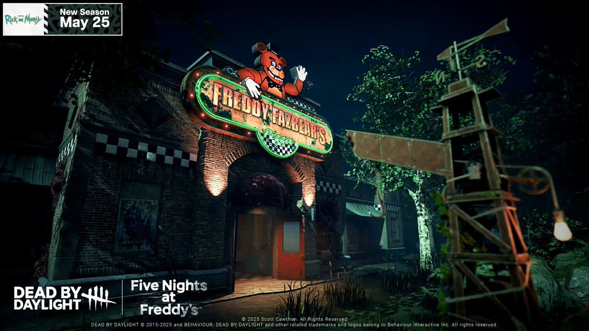 dbd_kamigame's tweet photo. 【FNAFコラボキラー能力は明日深夜公開！】

キラー「スプリングトラップ」の性能を含めた9.0.0PTBは、5月28日AM1時、つまり明日深夜に来ます！

新マップや品質改善アプデも実装されます！ついにFNAFがｸﾙ━━━━(ﾟ∀ﾟ)━━━━!!

▼9.0.0PTBアプデ内容まとめ 
https://t.co/ZcwcRFceGJ 
#DbD