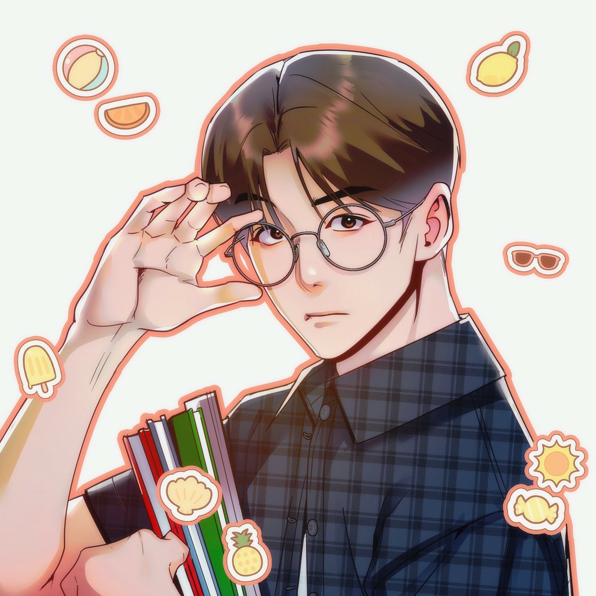 마감을 회피하는법 :  작품 내 최애를 그린다
제 최애는 유상준입니다 ^,^///