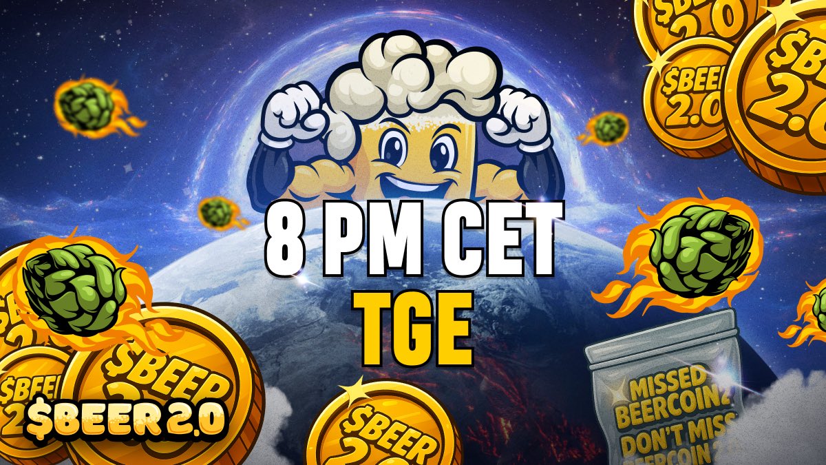 beercoinmeme's tweet photo. You were convincing enough today, sippers 🍻

The TGE will happen…

TODAY, 26th OF MAY, 8 PM CET 

Mark your calendars and set the alarms  now 📆⏰ https://t.co/bJOCjcbYSd