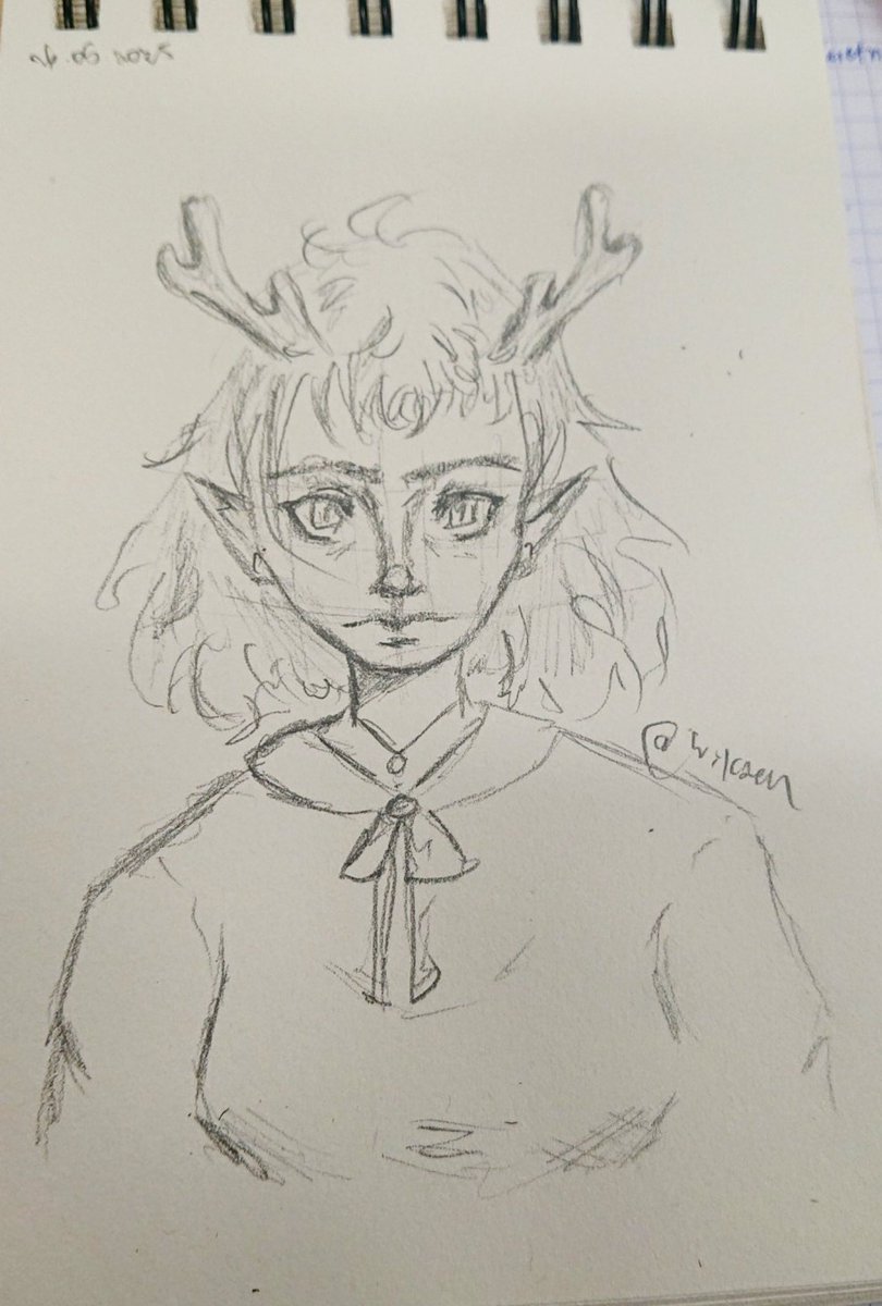 Wilczeu126's tweet photo. Trying to not fall asleep furing morning lectures
Ig it's ny new oc now, but I don't have any name for her yet (or the lore) 

#sketch #sketches #doodles #newoc #collegeproblems https://t.co/1ITOvYKgXl