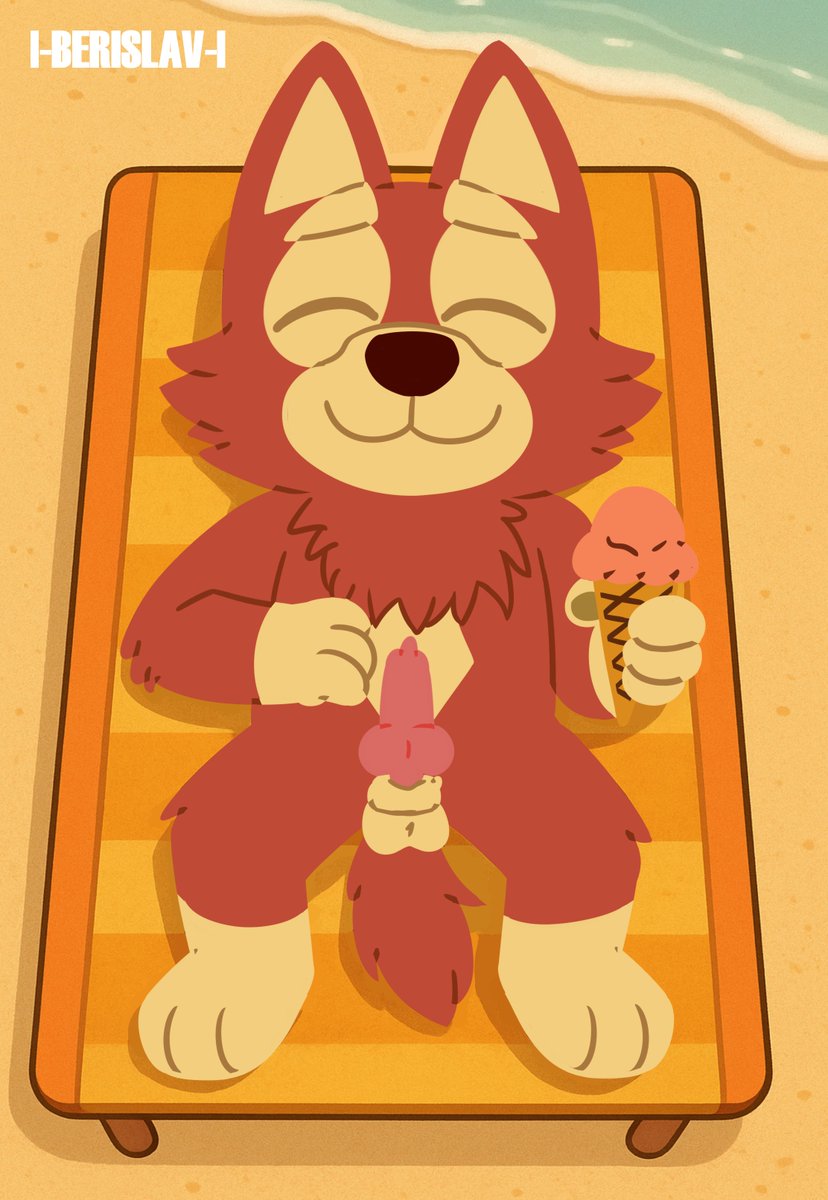 03Berislav's tweet photo. EN LA PLAYA 
#blueyfanart #Rusty #Bluey https://t.co/wiDEMoXsv2