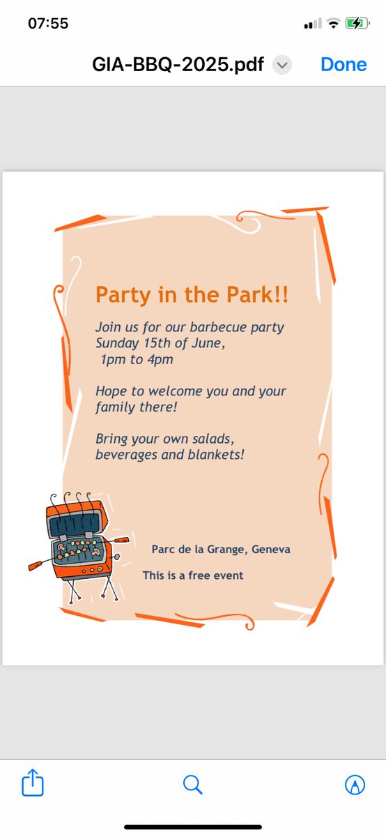 GVA_IRISH's tweet photo. Don’t miss the GIA’s Annual Summer BBQ / Party in the Park on Sunday 15th of June from 13.00 to 16.00.
Full details in your latest email from the GIA https://t.co/POEWH4iWPU