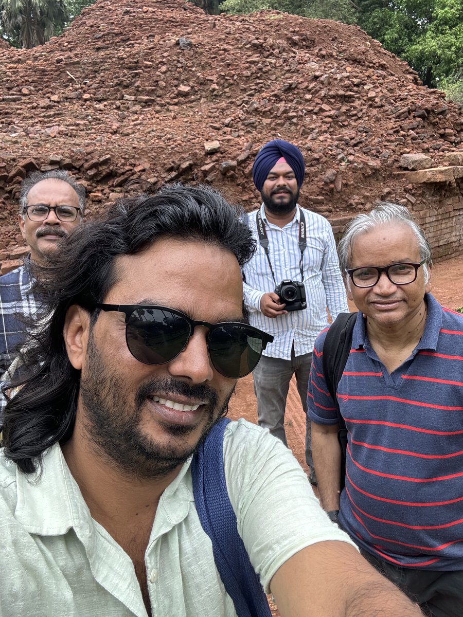 Somwaghmare's tweet image. Visited Nallasopara Buddhist Stupa site near Mumbai with Prof. Y. S. Alone, JNU.
