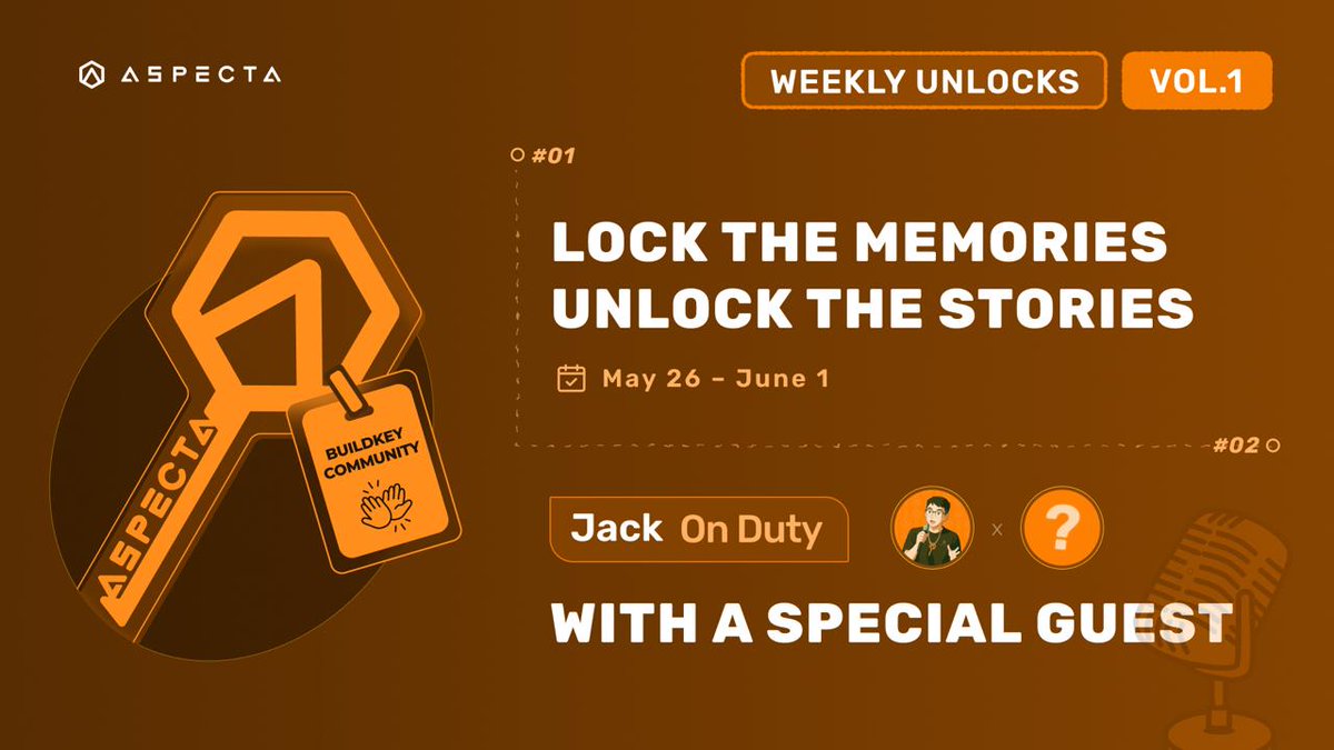 Aspecta_Internπ (@aspecta_intern) on Twitter photo π BuildKey Community Weekly Unlocks Vol.1 β Lock the Memories, Unlock the Stories
This weekβs Unlocks comes in two parts:
1οΈβ£ A storytelling campaign to share your BuildKey moments
2οΈβ£ The return of <a href="/jackhe24/">Jack He π</a> on duty for an open AMA
Letβs turn memories into movement & momentum π BuildKey Community Weekly Unlocks Vol.1 β Lock the Memories, Unlock the Stories
This weekβs Unlocks comes in two parts:
1οΈβ£ A storytelling campaign to share your BuildKey moments
2οΈβ£ The return of <a href="/jackhe24/">Jack He π</a> on duty for an open AMA
Letβs turn memories into movement & momentum