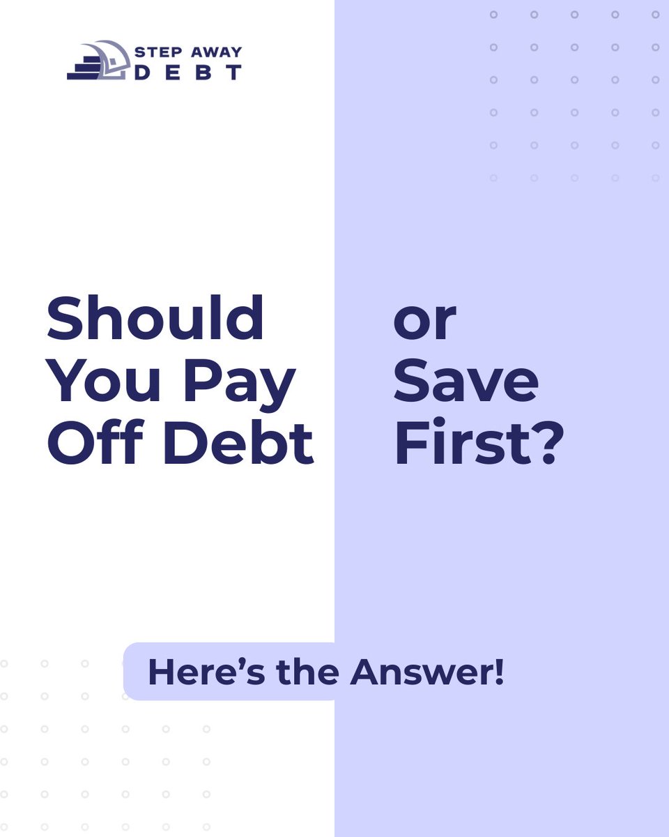 StepAwayDebt's tweet photo. Should You Pay Off Debt or Save First? Here’s the Answer!
#PayOffDebt #SaveOrSpend #FinancialTips #DebtFreeJourney #MoneyManagement #SaveMoney #FinancialFreedom https://t.co/o3AYAzHhOz