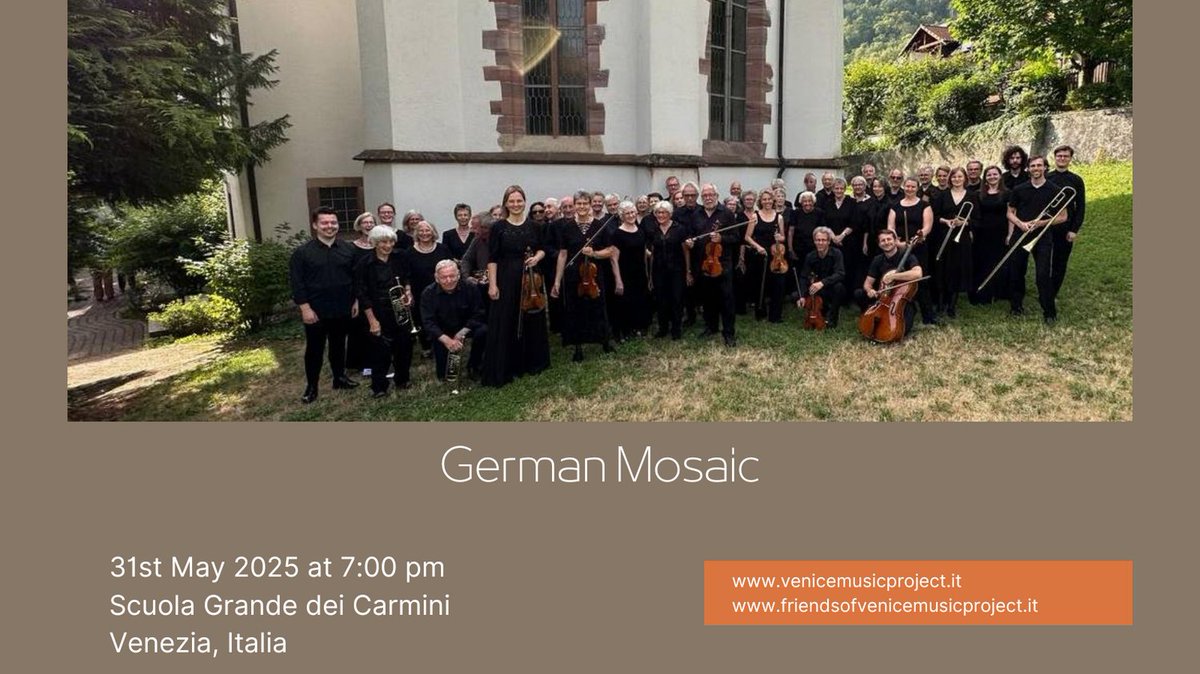 Monteverdi meets the most famous German students, who came to Venice in the 17th century to study with the great maestros of San Marco. The voices of the soloists and choir chase each other through the cupolas, and the warm sound of the trombones, dulcians and the cornetti shines