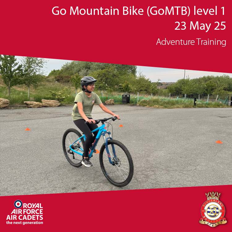 On Friday, we spent a wonderful parade night  honing the mountain bike skills!

6 cadets have now completed their GoMTB level 1 award and are now ready to step up to the challenges at Hamsterley and beyond...

Congratulations to all participants - see you on the trails!
