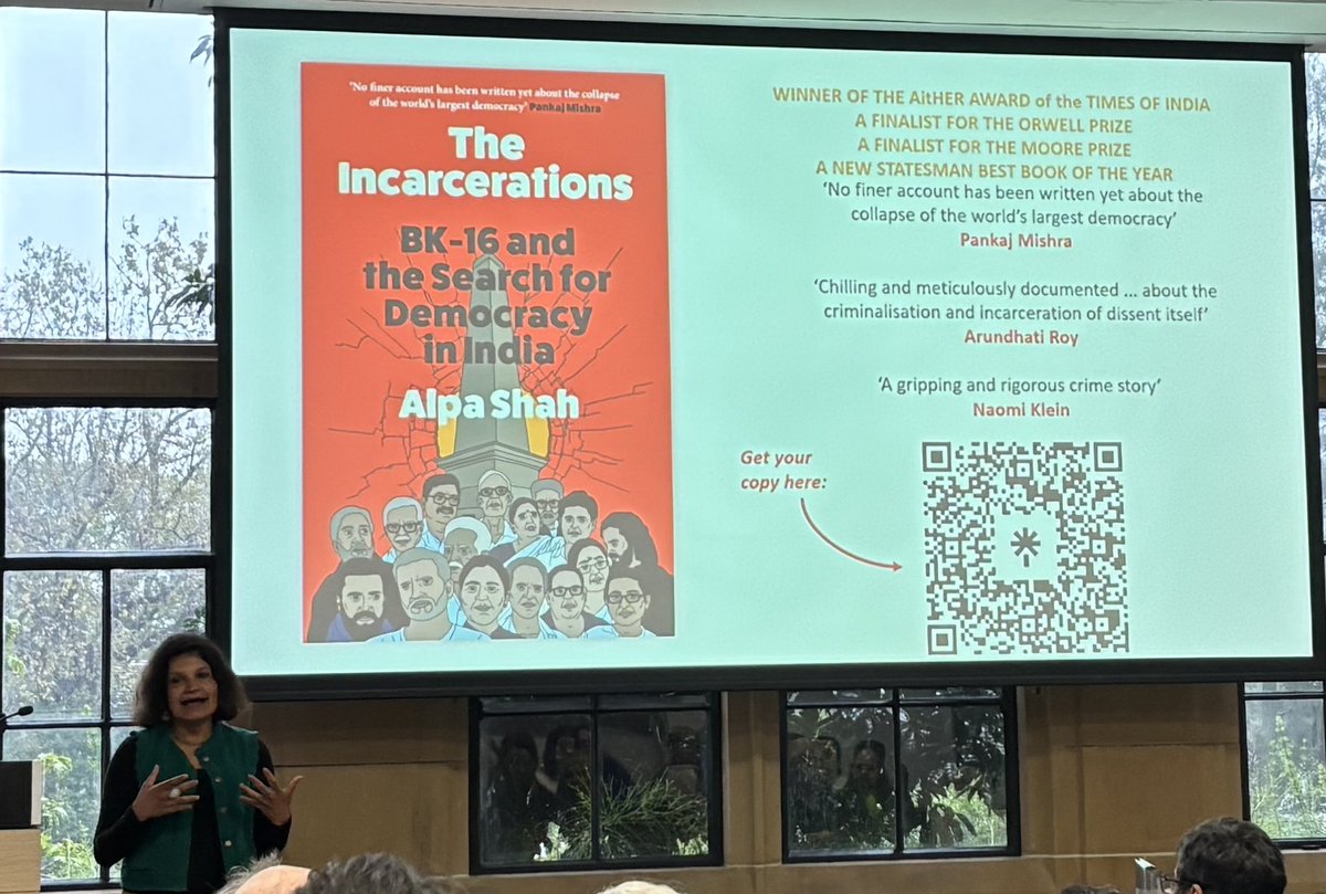 SSPS (@usyd_ssps) on Twitter photo A full house & fierce discussion with Prof Alpa Shah on her award-winning book 'The Incarcerations'👏This #Anthropology100 event spotlighted cyber warfare, caste injustice, and the urgent threats to democracy in India and beyond.<a href="/alpashah001/">Alpa Shah</a> <a href="/ArtSS_Sydney/">Faculty of Arts and Social Sciences</a> <a href="/SydUni/">University of Sydney</a> A full house & fierce discussion with Prof Alpa Shah on her award-winning book 'The Incarcerations'👏This #Anthropology100 event spotlighted cyber warfare, caste injustice, and the urgent threats to democracy in India and beyond.<a href="/alpashah001/">Alpa Shah</a> <a href="/ArtSS_Sydney/">Faculty of Arts and Social Sciences</a> <a href="/SydUni/">University of Sydney</a>