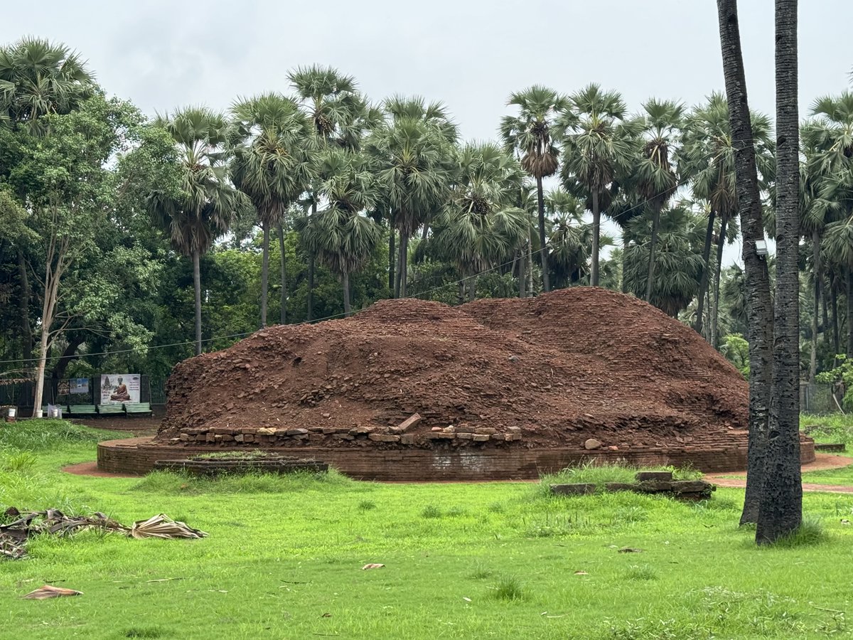 Somwaghmare's tweet image. Visited Nallasopara Buddhist Stupa site near Mumbai with Prof. Y. S. Alone, JNU.