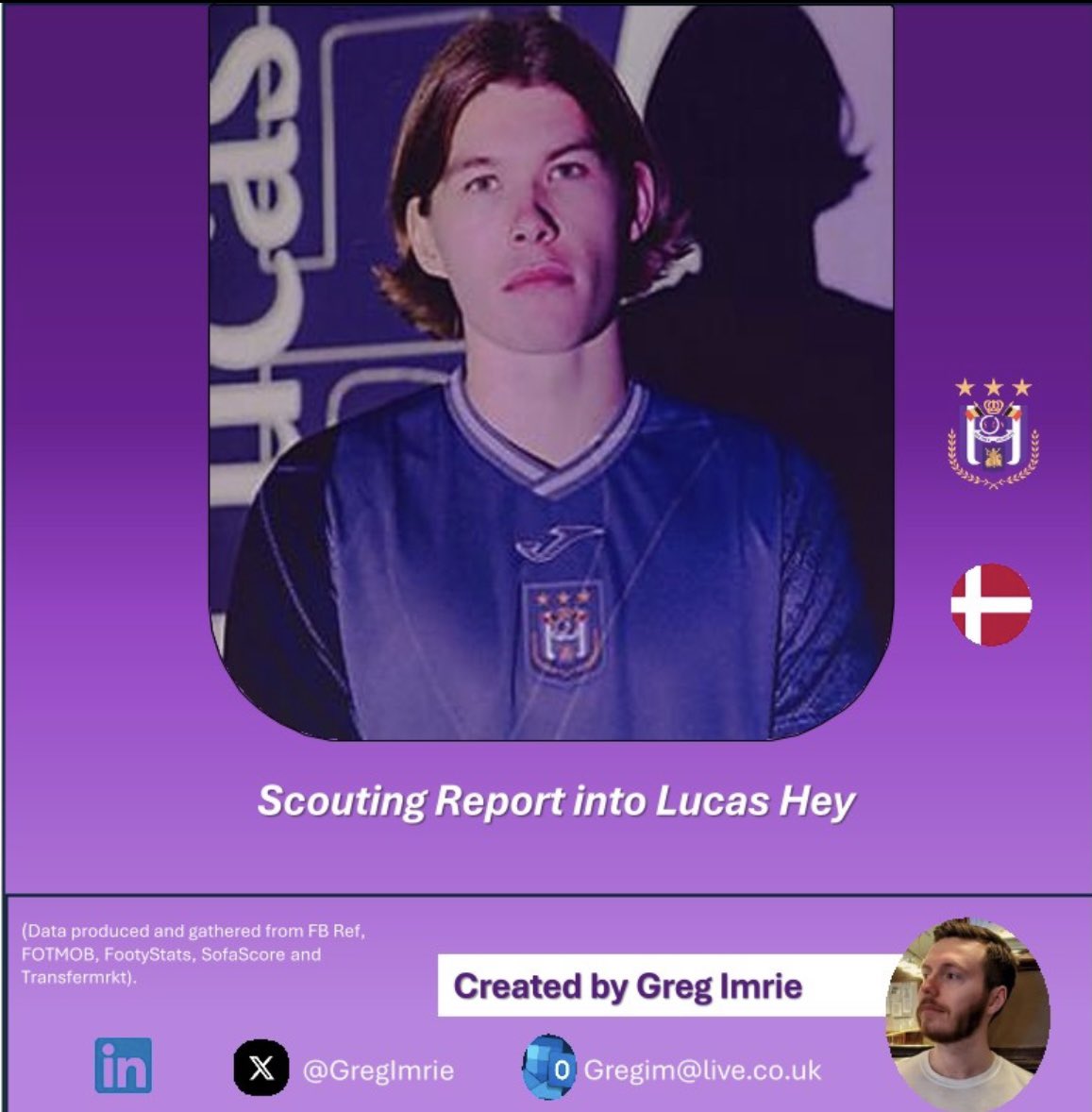 Greg Imrie (@gregimrie) on Twitter photo Glad to be back with another scout report alongside continuing with my certifications. My focus this time is on a Danish centre back who this season made a move to the Belgian side <a href="/rscanderlecht/">RSC Anderlecht</a> .
Please find below a link to the report:
drive.google.com/file/d/1fwywHj… Glad to be back with another scout report alongside continuing with my certifications. My focus this time is on a Danish centre back who this season made a move to the Belgian side <a href="/rscanderlecht/">RSC Anderlecht</a> .
Please find below a link to the report:
drive.google.com/file/d/1fwywHj…