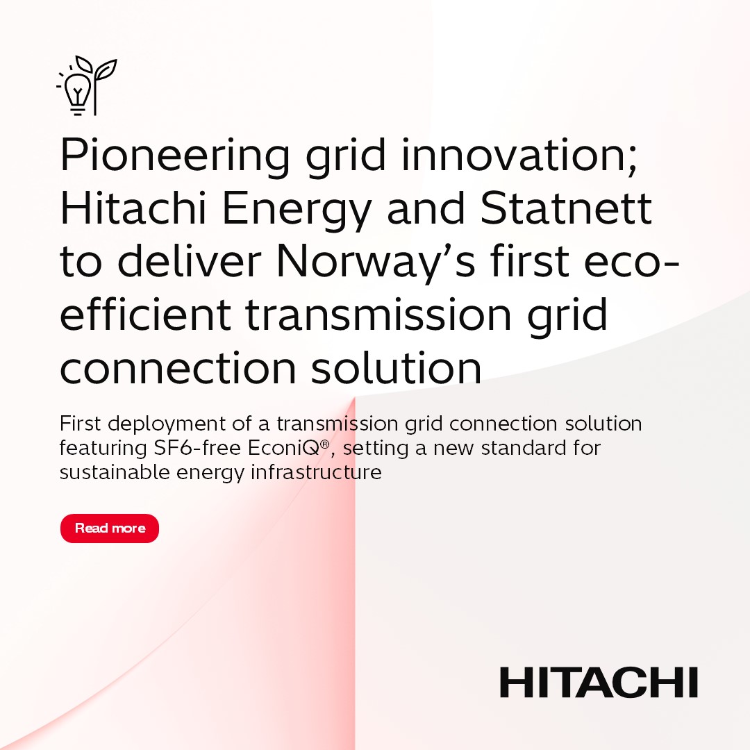⚡Oslo is growing — and so is its need for clean, reliable power. With <a href="/Statnett/">Statnett</a> SF, we’re delivering Norway’s first SF₆-free grid connection to support a greener, stronger grid for the future. 🌍

🔗 Read more: hitachienergy.com/news-and-event…

#HitachiEnergy