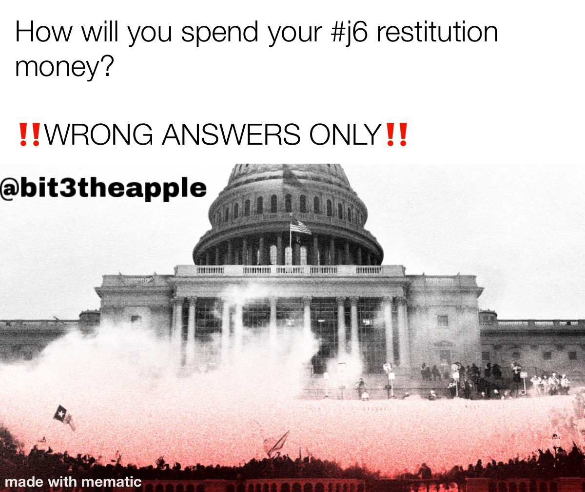 bit3theapple's tweet photo. #payj6ers #j6 #j6pardons #restitution https://t.co/wR6LfSyj0B