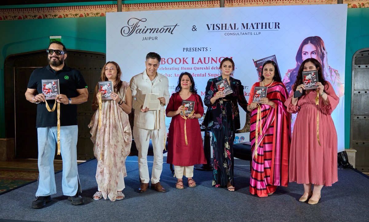 Tabeenah Anjum (@tabeenahanjum) on Twitter photo Had a heartfelt conversation with the talented <a href="/humasqureshi/">Huma Qureshi</a> about her debut novel, Zeba: An Accidental Superhero. This gripping tale introduces us to Zeba, a sassy superhero with an unconventional cape, embodying freedom, empowerment, and resilience.
Jaipur
May, 2025 Had a heartfelt conversation with the talented <a href="/humasqureshi/">Huma Qureshi</a> about her debut novel, Zeba: An Accidental Superhero. This gripping tale introduces us to Zeba, a sassy superhero with an unconventional cape, embodying freedom, empowerment, and resilience.
Jaipur
May, 2025