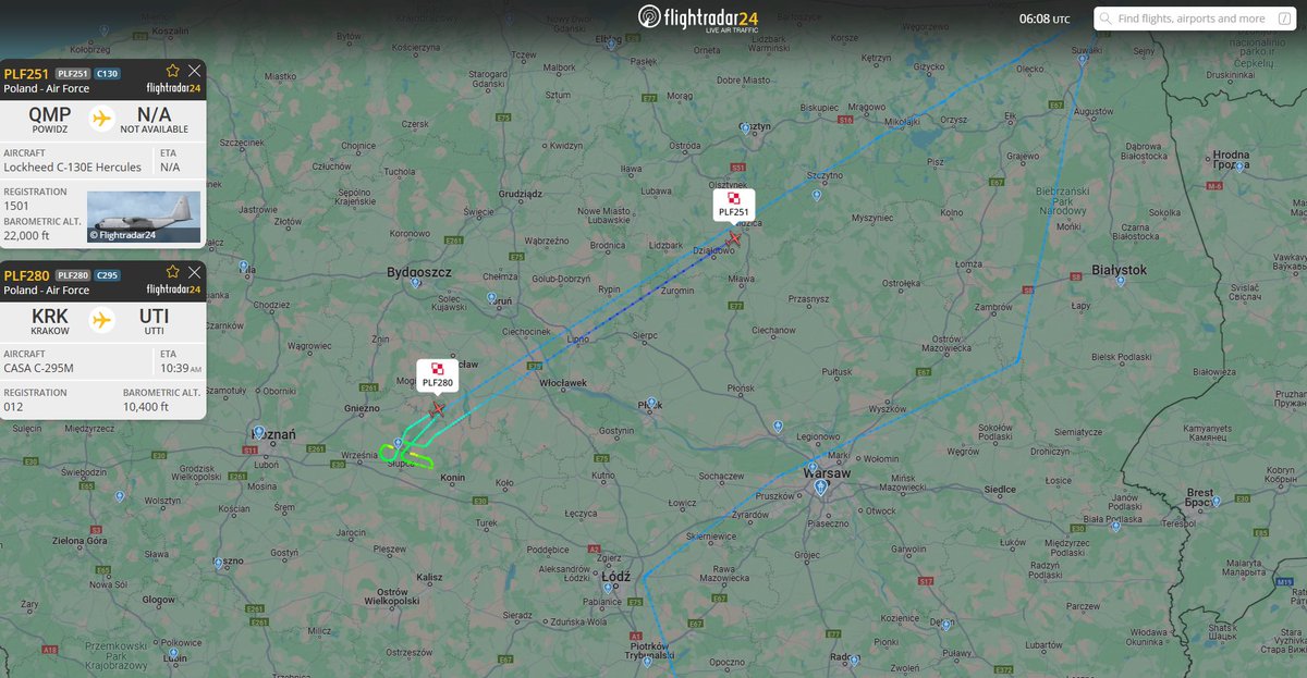 PolishMilRadar's tweet photo. ⌚️26.05.2025 08:10LT
Kolejne samoloty sił RP🇵🇱 zmierzają prawdopodobnie do UTTI #EFUT na ćwiczenia #swiftresponse25
https://t.co/kWUFpHVzcY
#POLMILRADAR https://t.co/T1EuAbljxZ