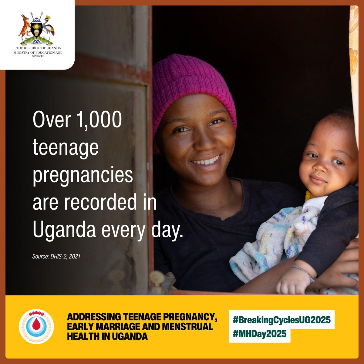 Behind every statistic is a girl whose rights were denied, her dreams disrupted by teenage pregnancy, early marriage or poor menstrual health. These numbers are not just data points, they are painful stories of futures cut short and dignity lost. As we approach #MHDay2025, we are