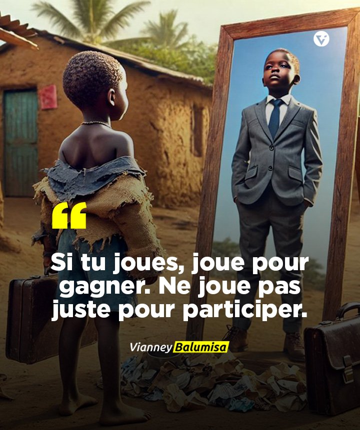 vianneybaa's tweet photo. Si tu joues, joue pour gagner. Ne joue pas juste pour participer. 👏🏼🧠🥷🏿

#citationdujour #mindset #vianneybalumisa https://t.co/gOXJWfvJPZ