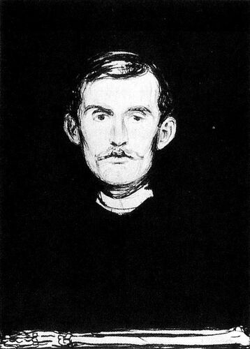 Self-Portrait I, 1896 #artbots #munch