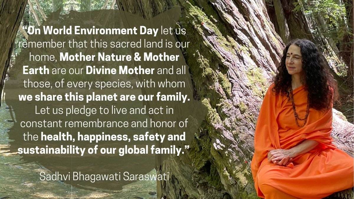 SadhviBhagawati's tweet image. *On #WorldEnvironmentDay let us remember that this sacred land is our home, Mother Nature &amp;amp; Mother Earth are our Divine Mother and all those, of every species, with whom we share this planet are our family.

#UNEnvironmentProgramme #WorldEnvironmentDay2025
