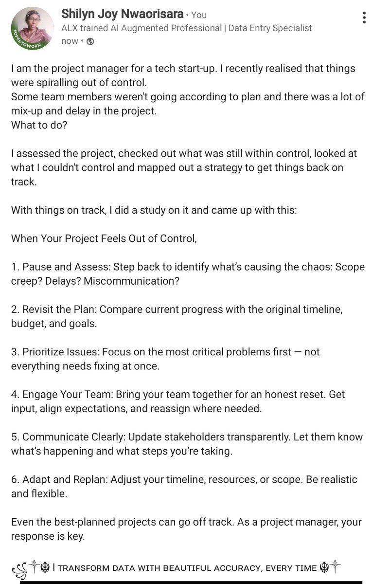 shilyn_J's tweet photo. When Your Project Feels Out of Control, https://t.co/AeHkuxEFJF
