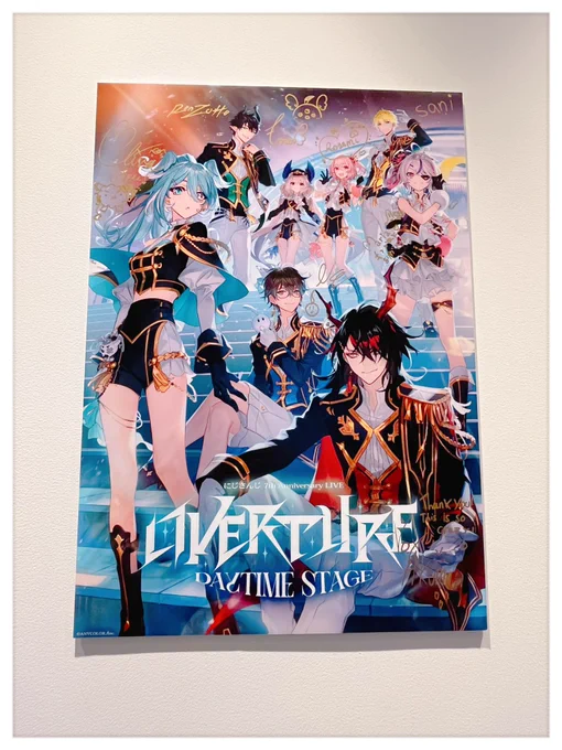 そしてカフェにOvertureのポスター再び!あ、Ikeeeee #にじフェス展