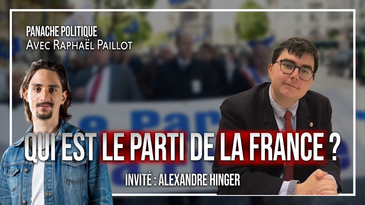 Raphaël Paillot (@raphpaillot) on Twitter photo Plusieurs d'entre vous me l'ayant demandé, nous allons prendre un moment pour discuter du Parti de la France : d'où vient-il, quels sont ses objectifs ?
Alexandre Hinger <a href="/DirecComPdF/">Alexandre Hinger</a> récemment candidat aux législatives, viendra nous en parler.
Lien en dessous ⬇️ Plusieurs d'entre vous me l'ayant demandé, nous allons prendre un moment pour discuter du Parti de la France : d'où vient-il, quels sont ses objectifs ?
Alexandre Hinger <a href="/DirecComPdF/">Alexandre Hinger</a> récemment candidat aux législatives, viendra nous en parler.
Lien en dessous ⬇️