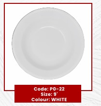 Sunati_45's tweet image. 🍲 This classic white 9" round plate/shallow bowl (Code: P0-22) is perfect for soups, pasta, salads, or main courses. 

Available-1PCS-PRICE=100

Order and more information kindly call 📞 0724255245 

#WhiteDinnerware #RoundPlate #KitchenEssentials #ClassicDesign
