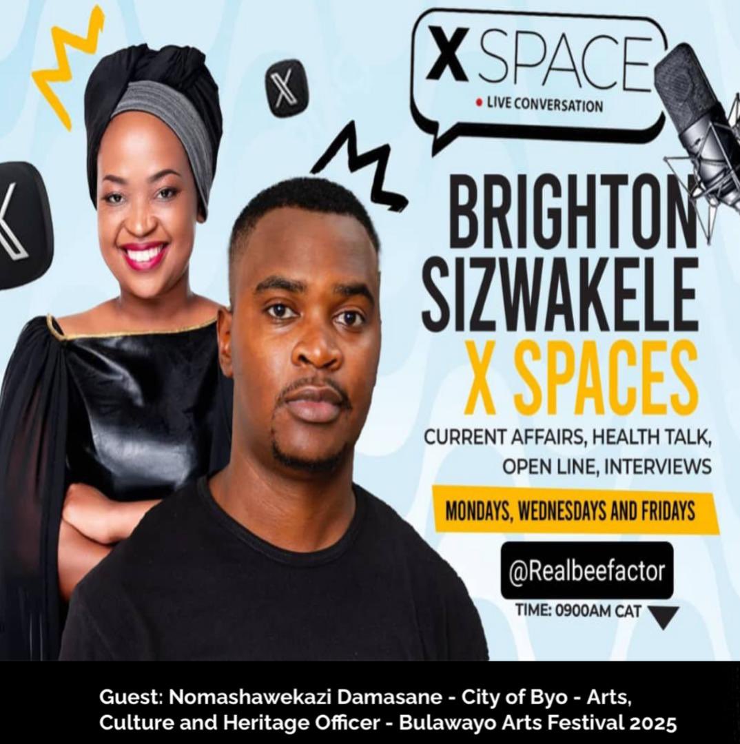 BrightoNcube (@realbeefactor) on Twitter photo Bulawayo Arts Festival 2025, We chat to <a href="/LadyTshawe/">LozikeyiLite™</a>, <a href="/CityofBulawayo/">The City of Bulawayo</a> Arts, Culture and Heritage Officer.
x.com/i/spaces/1OwxW…
#Bulawayo Bulawayo Arts Festival 2025, We chat to <a href="/LadyTshawe/">LozikeyiLite™</a>, <a href="/CityofBulawayo/">The City of Bulawayo</a> Arts, Culture and Heritage Officer.
x.com/i/spaces/1OwxW…
#Bulawayo