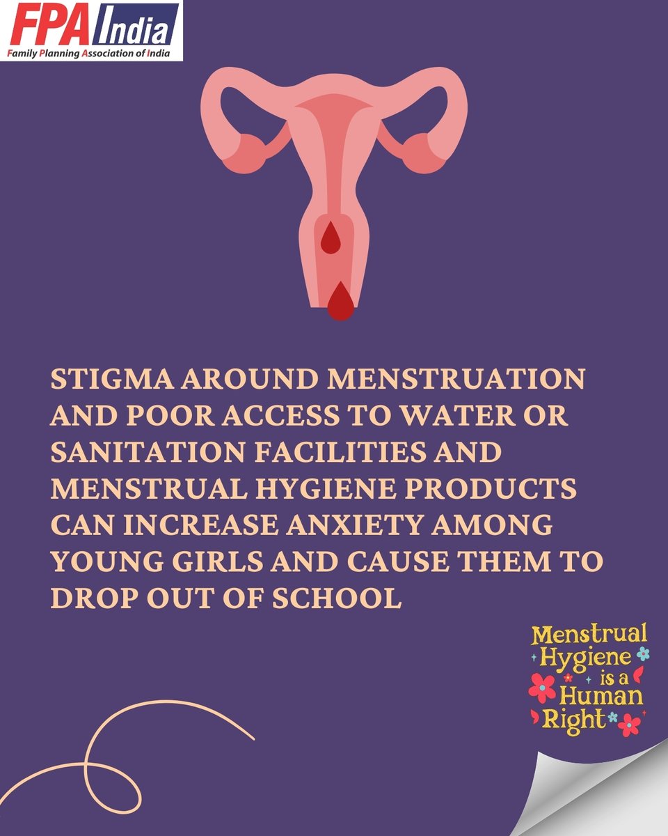 FPA_India's tweet photo. Did you know SRH IS LINKED TO MENTAL HEALTH?
From unintended pregnancy and gender-based violence to period shame and lack of safe spaces—many of these factors impact both the body and mind.

Here are 5 facts that highlight how mental health and SRHR are deeply connected https://t.co/GN5BYz0MYr