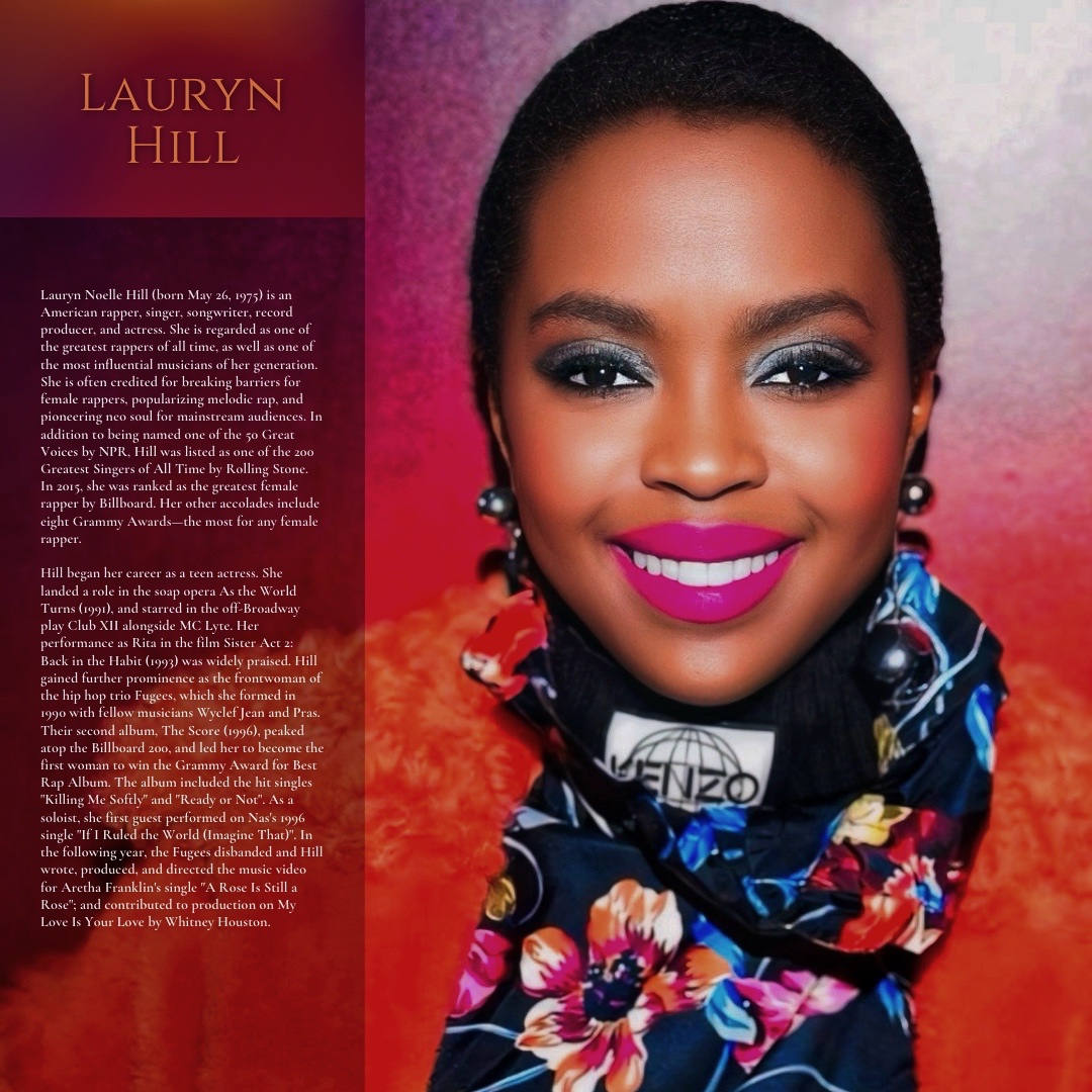 blackkudos's tweet image. Happy birthday to Lauryn Hill.  
wikiwand.com/en/Lauryn_Hill