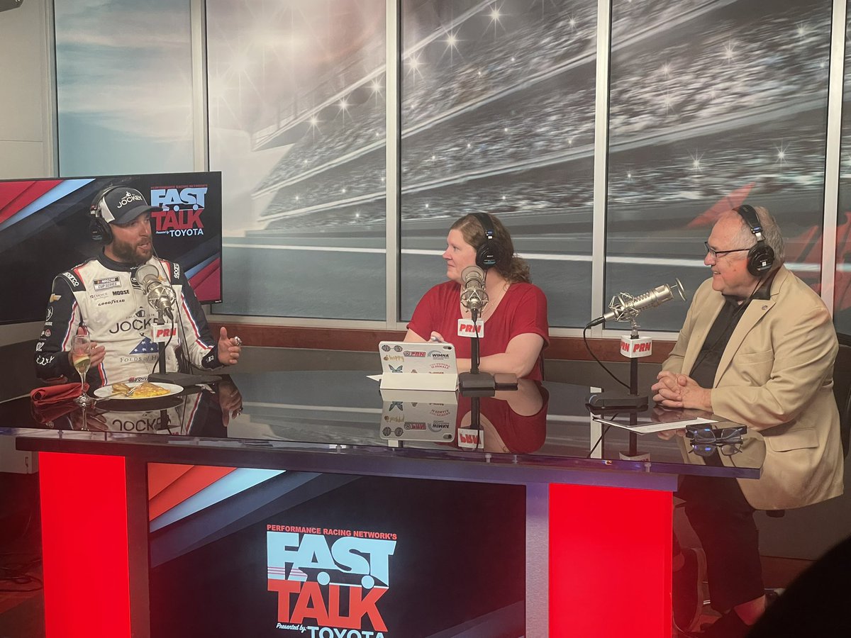 PRNlive's tweet image. It’s the last stop for a long, joyous night for @RossChastain — Fast Talk with @Riceman61 &amp;amp; @LexPerk. 

The #CocaCola600 winner is discussing his first crown jewel win: youtube.com/live/hh8k_Judf…