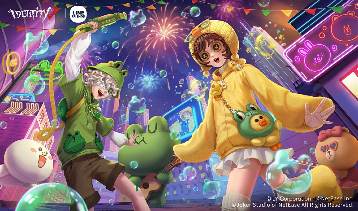 GameIdentityV's tweet image. Dear Visitors,
Only 3 days left before Identity V ｜ LINE FRIENDS Crossover Ⅱ.
On May 29th, brand new friends will soon visit the Manor! LEONARD and SALLY are waiting for you to meet them!
#IdentityV #IDVLINEFRIENDS #LEONARD #SALLY #LINEFRIENDS