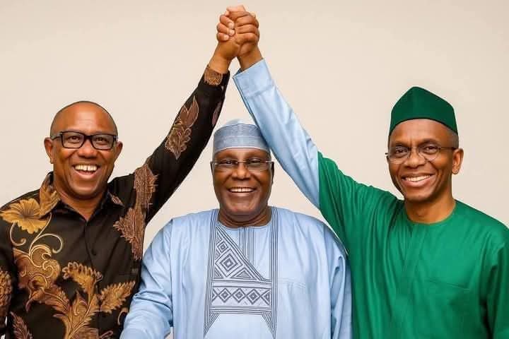 Laurestar's tweet photo. The Storm Is Brewing. 
It's Getting Clearer.
The Days Of Speculations Are Nearly Over. 
#Coalition #Merger #Nigeria #APC #PDP #ADC #SDP #LabourParty #PDPAPC 
@elrufai @atiku @PeterObi @ChibuikeAmaechi #AbubakarMalami #Kwakwanso #EmekaNwajiuba #EtcEtc https://t.co/LWcB96aRg9