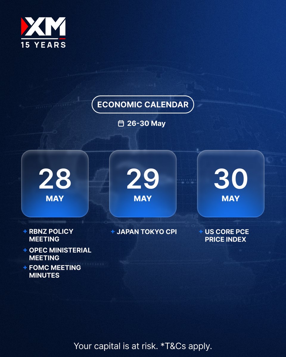XM_COM's tweet photo. 📣 These are the biggest events to watch this week 👇 

The Fed and BoE will announce their latest policy decisions, while the ISM services PMI and Canadian employment will also be watched.

See the full Economic Calendar here 👉 https://t.co/xMs5xRv46F

#XM #EconomicCalendar https://t.co/sXAtnlloQi