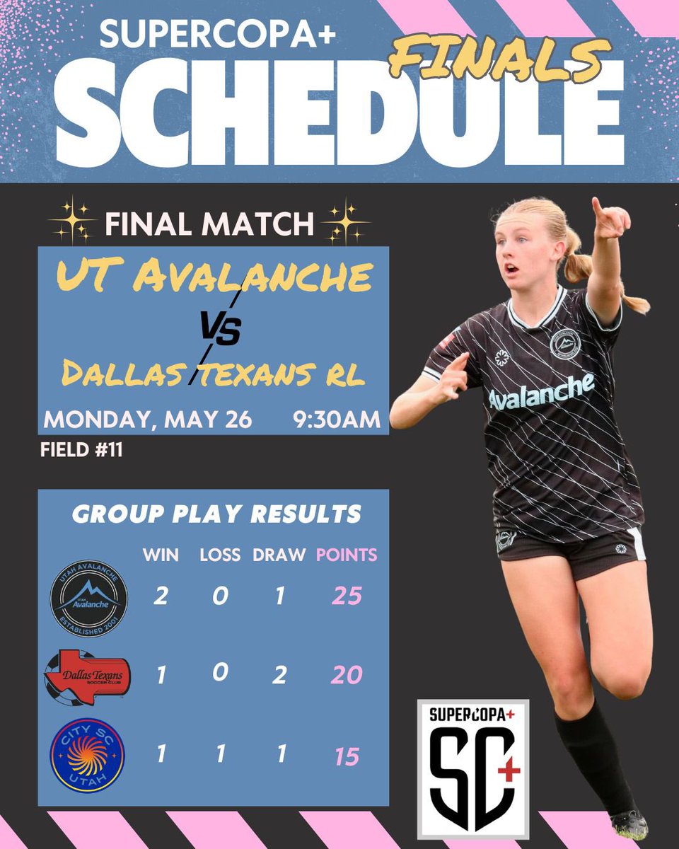 Avalanche U16 ECNL || 2009 || Class of 2027 / 2028 (@avalanche09ecnl) on Twitter photo We’re heading to the final at SUPERCOPA+. Let’s go! <a href="/ImYouthSoccer/">ECNL/GA/Recruiting/College Soccer</a> <a href="/ImCollegeSoccer/">College Soccer Truth ™</a> We’re heading to the final at SUPERCOPA+. Let’s go! <a href="/ImYouthSoccer/">ECNL/GA/Recruiting/College Soccer</a> <a href="/ImCollegeSoccer/">College Soccer Truth ™</a>